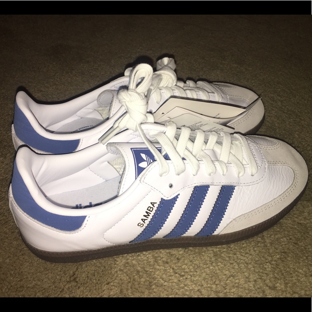 Adidas Samba OG White & Royal, UK Size 6, NWT